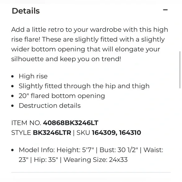 Like New Buckle Hidden Jeans Happi High Rise Flare Jean - Picture 14 of 14